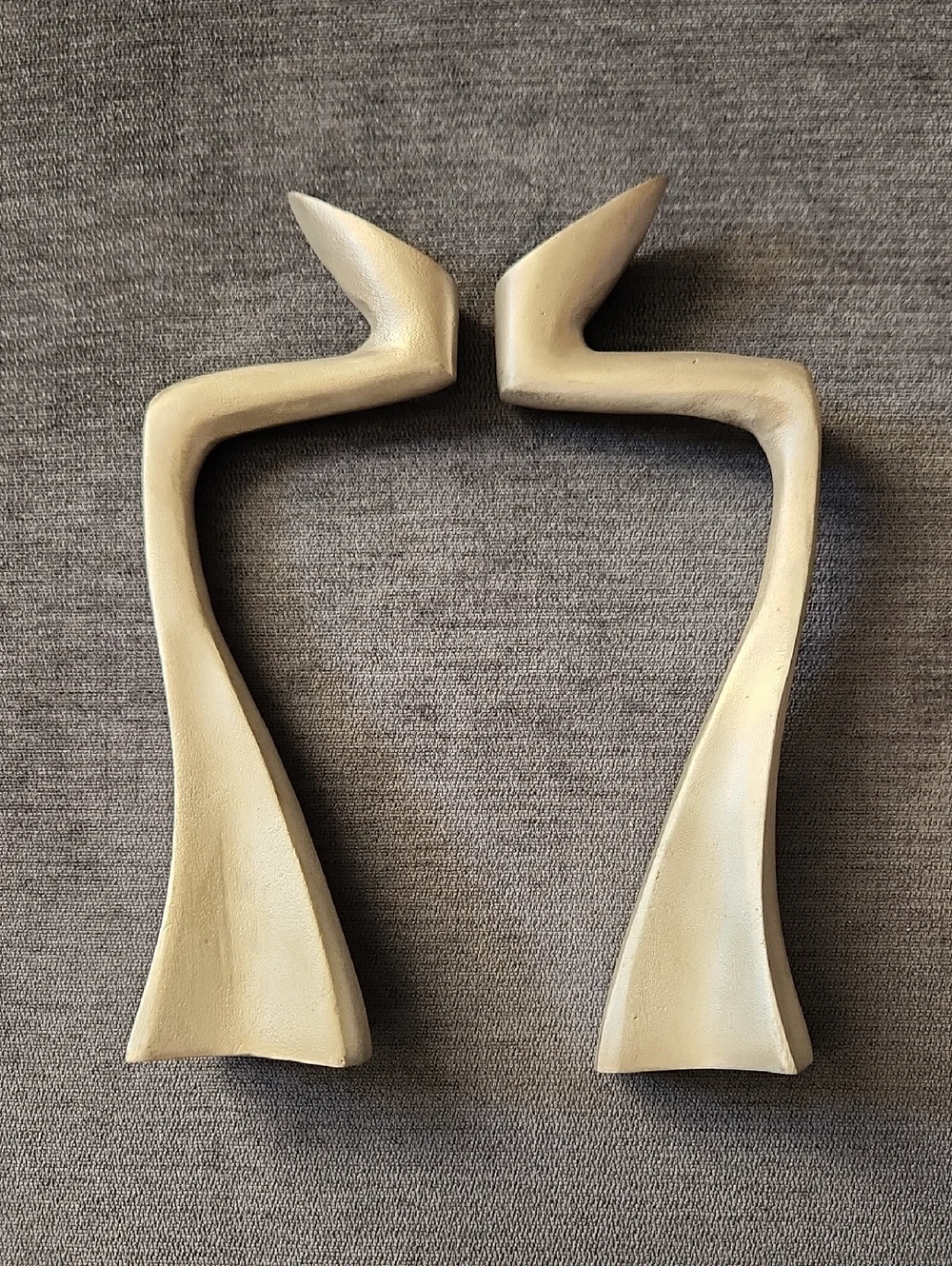 Mattew Hilton Arclumis Swan Silver Color Metal  Candleholder  Vintage Set of 2